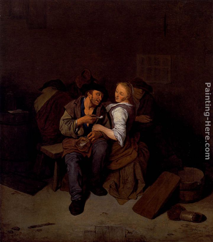 An Amorous Couple In A Tavern painting - Cornelis Bega An Amorous Couple In A Tavern art painting